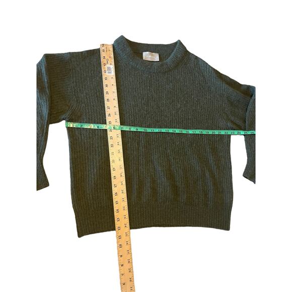 Everlane The Cocoon Crew in Alpaca & Wool Sweater KALAMATA Green Women’s Size XL - Picture 5 of 6